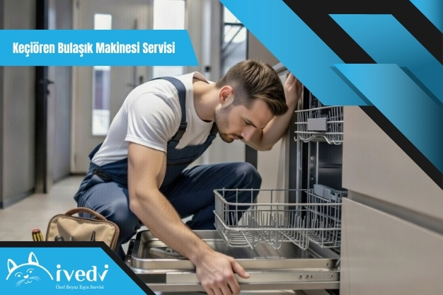 Keçiören bulaşık makinesi servisi teknisyeni makinenin su püskürtme kolları ve filtre sistemini kontrol ediyor