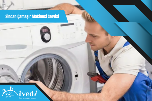 Sincan çamaşır makinesi servisi ustası makinenin su giriş valfi ve filtre sistemini inceliyor