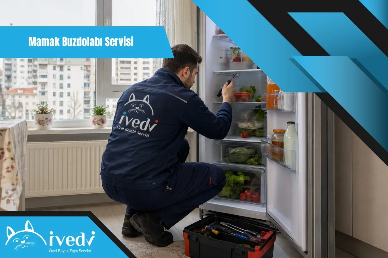 Mamak buzdolabı servisi için evde buzdolabı tamiri yapan İvedi Servis teknisyeni